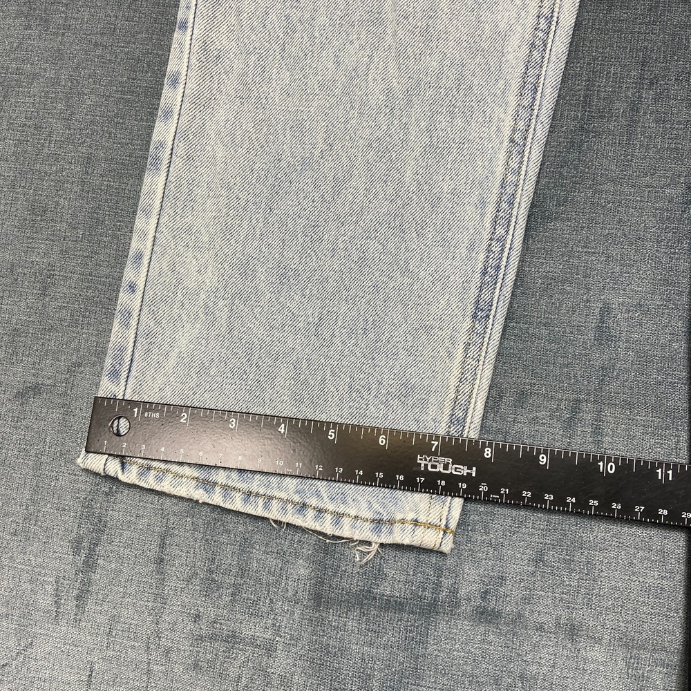 Pacsun 90s Boyfriend Jeans Womens 23 Blue Light Wash Distressed Straight Leg - Picture 6 of 16